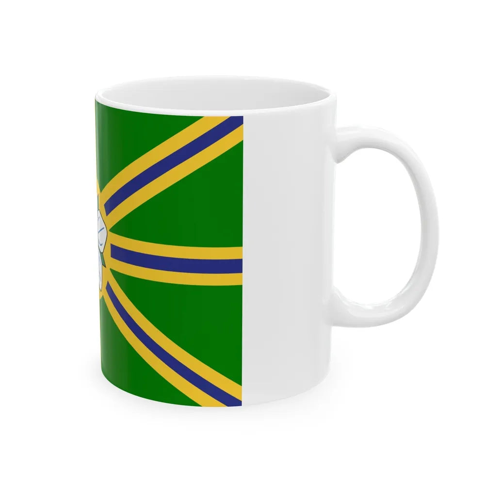 Flag of Abbotsford BC Canada - White Coffee Mug-Go Mug Yourself