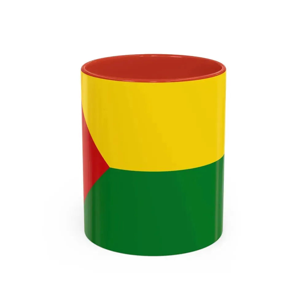 Flag of Abejorral Colombia - Accent Coffee Mug 11oz Red - Go Mug Yourself