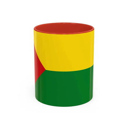 Flag of Abejorral Colombia - Accent Coffee Mug 11oz Red - Go Mug Yourself