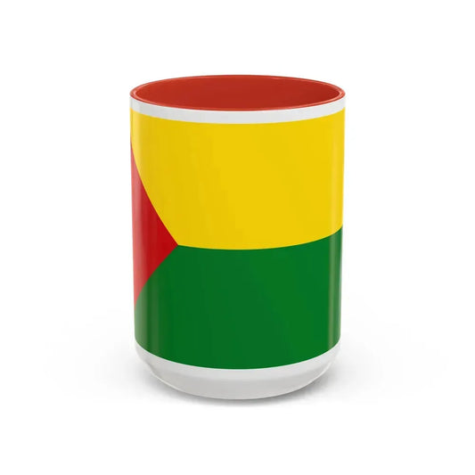 Flag of Abejorral Colombia - Accent Coffee Mug 15oz Red - Go Mug Yourself