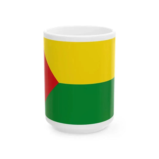 Flag of Abejorral Colombia - White Coffee Mug 15oz - Go Mug Yourself