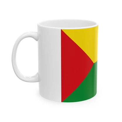 Flag of Abejorral Colombia - White Coffee Mug-Go Mug Yourself