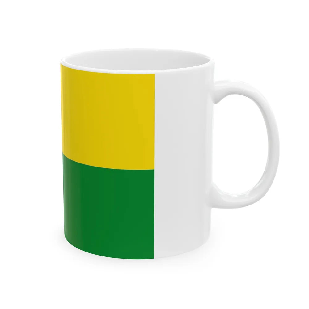 Flag of Abejorral Colombia - White Coffee Mug-Go Mug Yourself