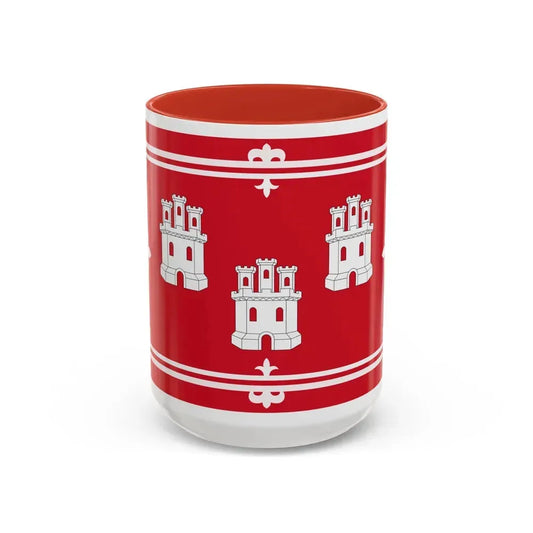 Flag of Aberdeen UK - Accent Coffee Mug 15oz Red - Go Mug Yourself