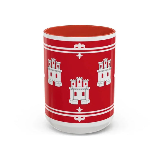 Flag of Aberdeen UK - Accent Coffee Mug 15oz Red - Go Mug Yourself