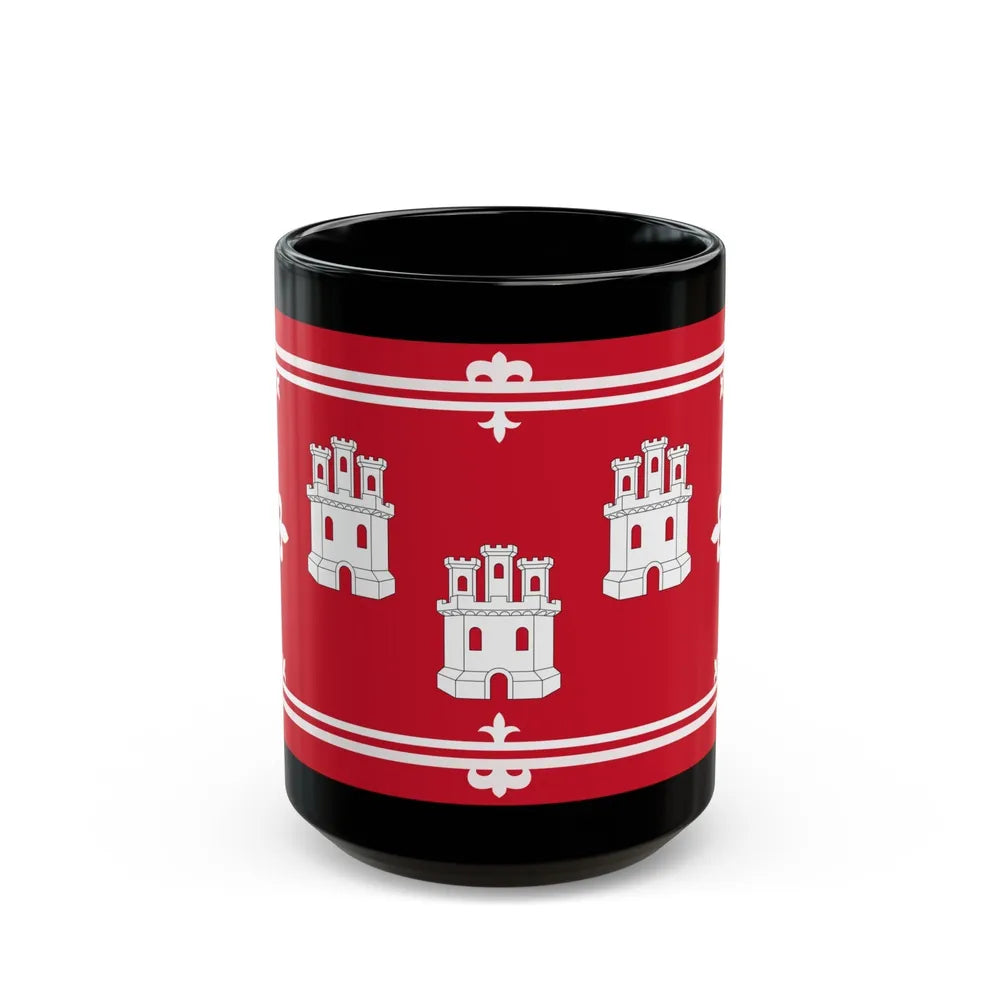 Flag of Aberdeen UK - Black Coffee Mug-15oz-Go Mug Yourself