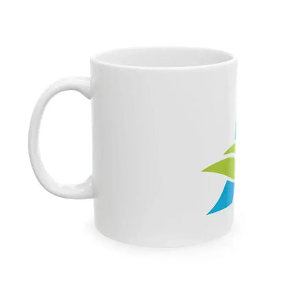 Flag of Abira Hokkaido (Japan) White Coffee Mug - Go Mug Yourself