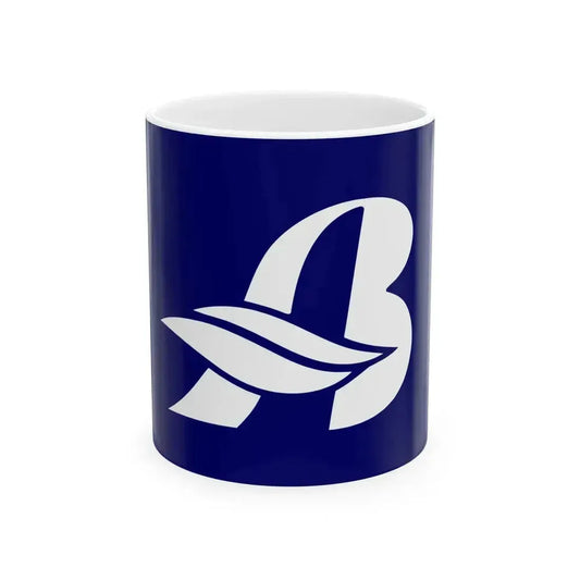 Flag of Abira Hokkaido variant (Japan) White Coffee Mug 11oz - Go Mug Yourself