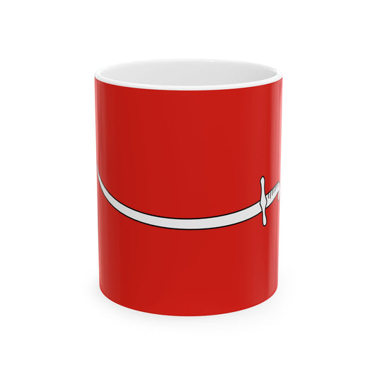 Flag of Abkhazia c. 1770-1864 (Georgia) White Coffee Mug-11oz-Go Mug Yourself