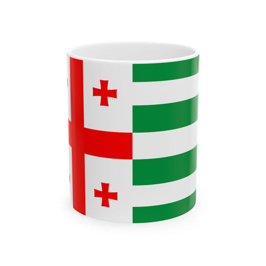 Flag of Abkhazia GE (Georgia) White Coffee Mug-11oz-Go Mug Yourself