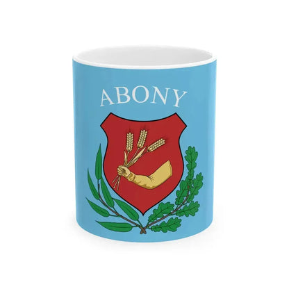 Flag of Abony (Hungary) White Coffee Mug 11oz - Go Mug Yourself