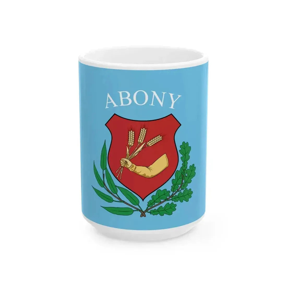 Flag of Abony (Hungary) White Coffee Mug 15oz - Go Mug Yourself