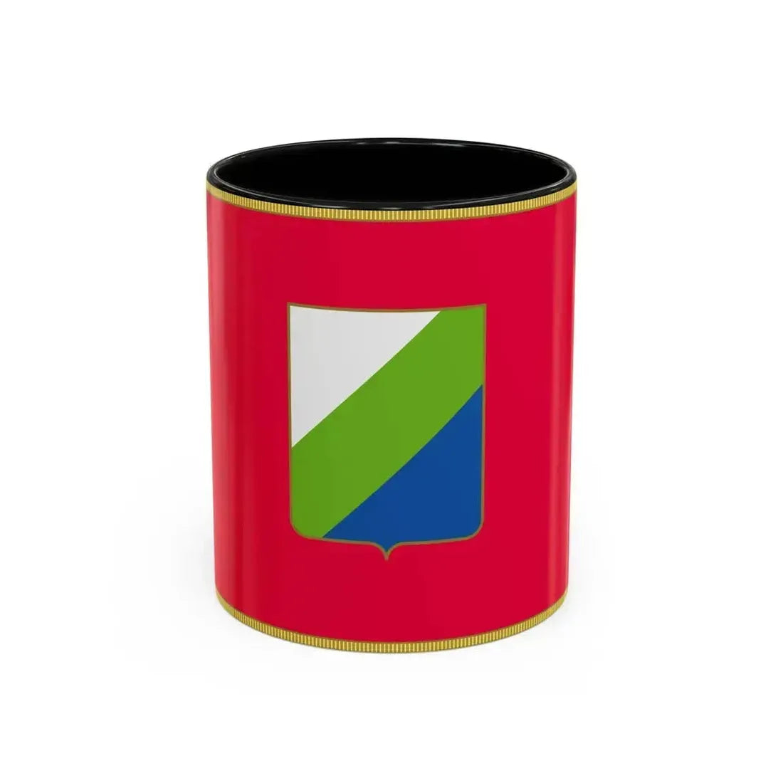Flag of Abruzzo Italy - Accent Coffee Mug 11oz Black - Go Mug Yourself