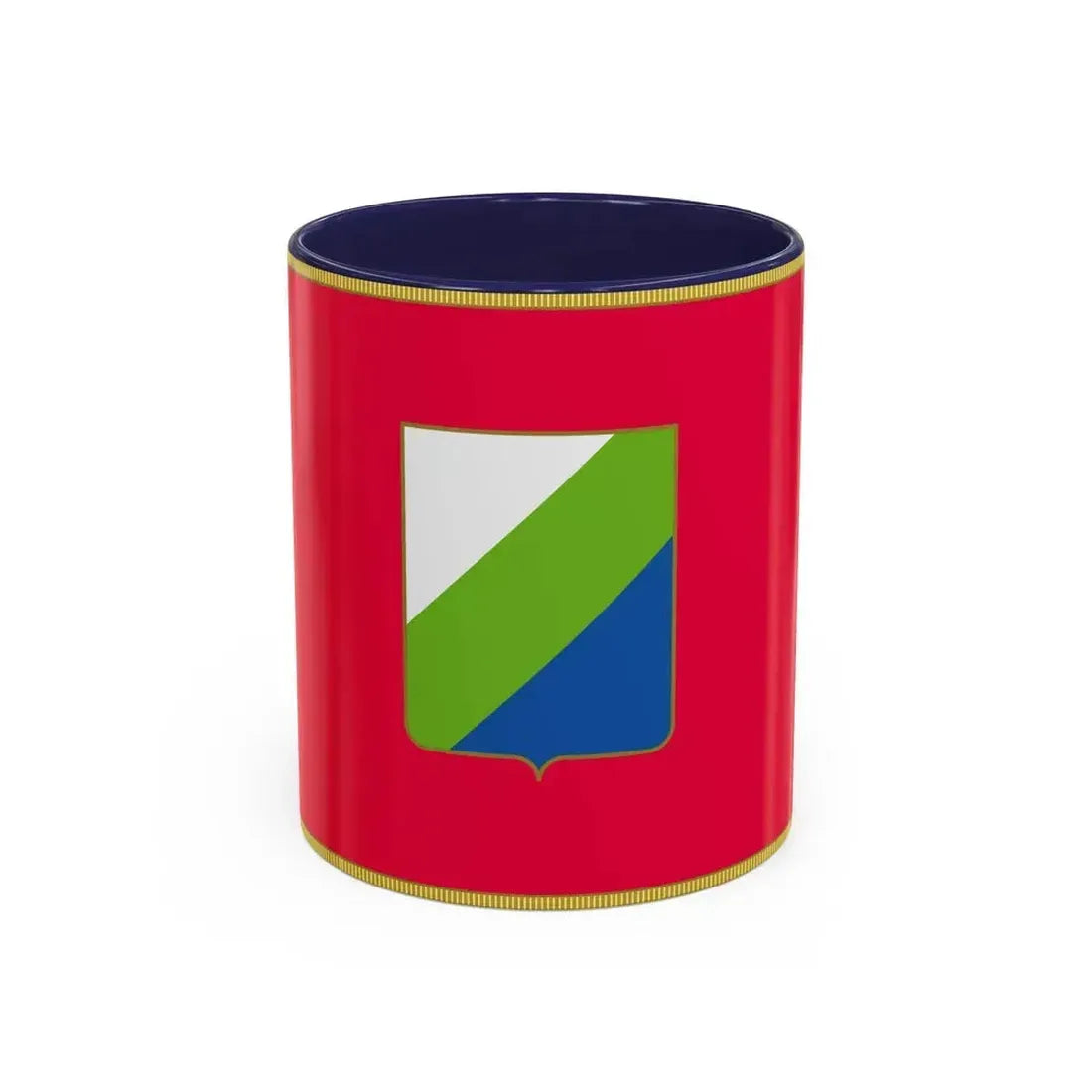 Flag of Abruzzo Italy - Accent Coffee Mug 11oz Navy - Go Mug Yourself