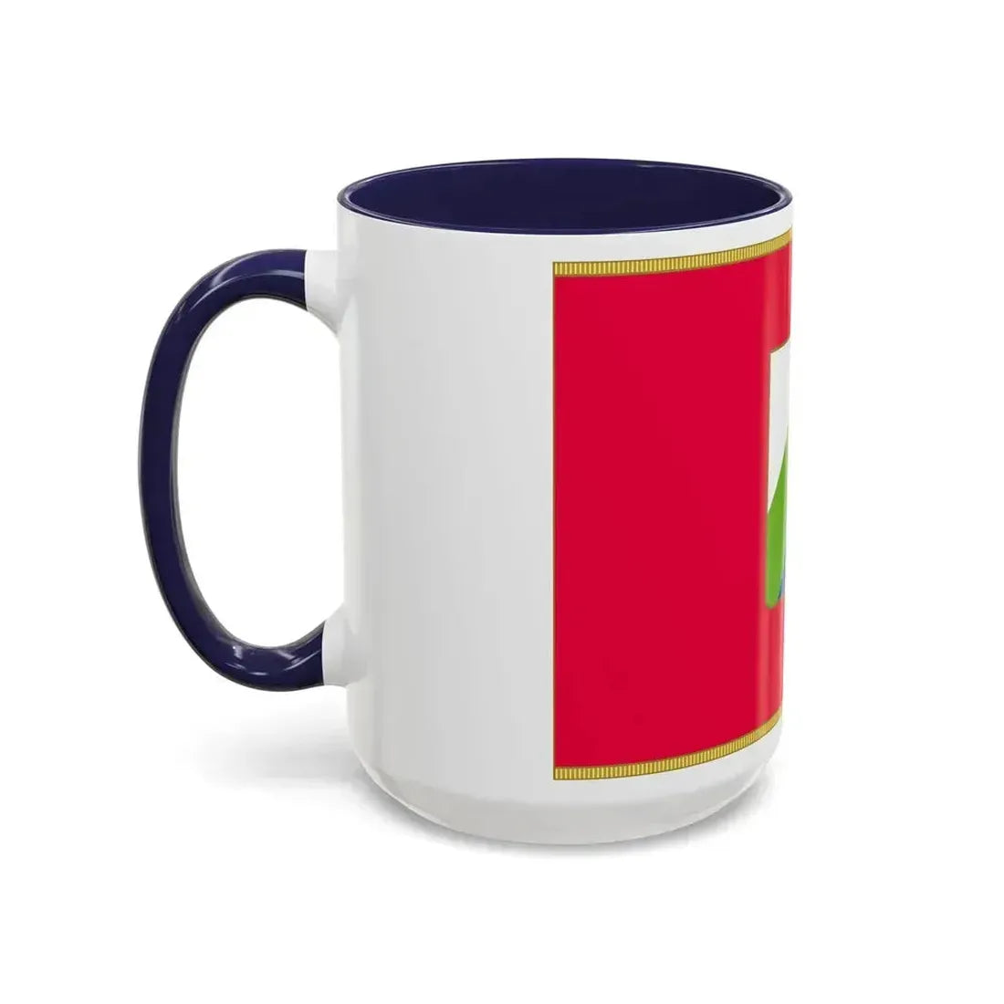 Flag of Abruzzo Italy - Accent Coffee Mug - Go Mug Yourself