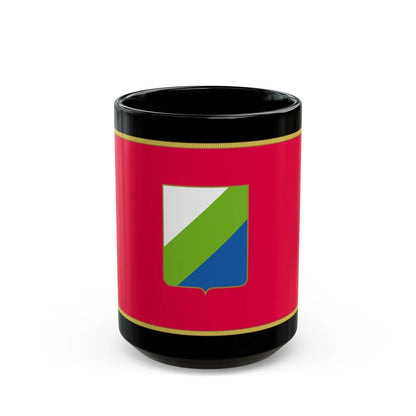 Flag of Abruzzo Italy - Black Coffee Mug-15oz-Go Mug Yourself