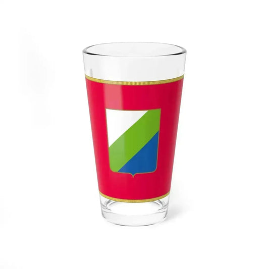 Flag of Abruzzo Italy - Pint Glass 16oz 16oz - Go Mug Yourself