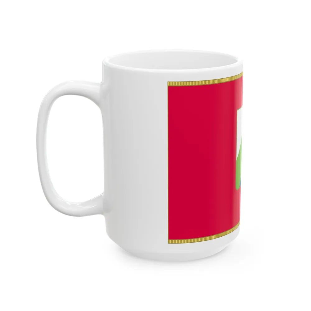 Flag of Abruzzo Italy - White Coffee Mug-Go Mug Yourself