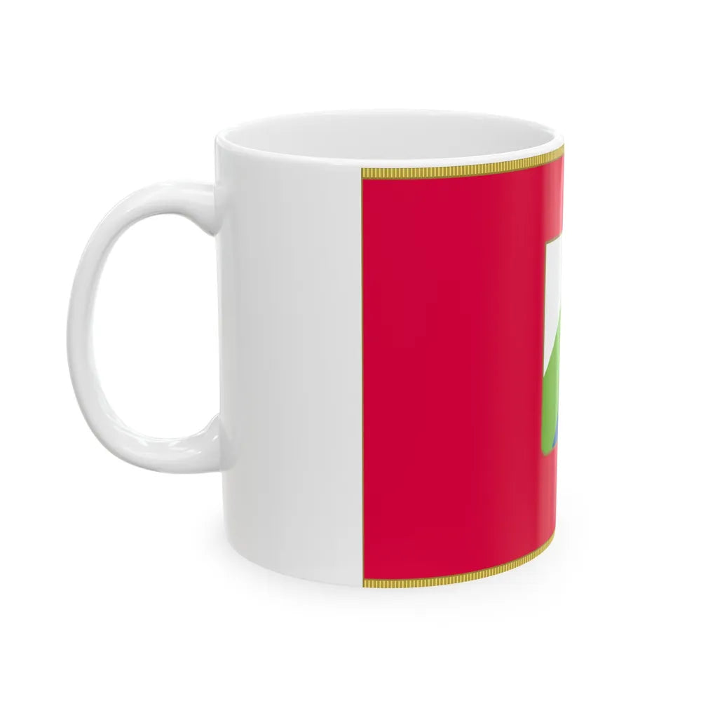 Flag of Abruzzo Italy - White Coffee Mug-Go Mug Yourself