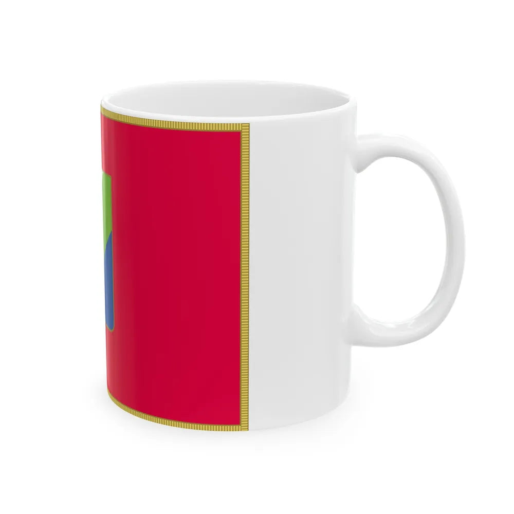 Flag of Abruzzo Italy - White Coffee Mug-Go Mug Yourself