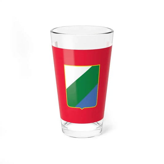 Flag of Abruzzo Region Italy (Italy) Pint Glass 16oz 16oz - Go Mug Yourself