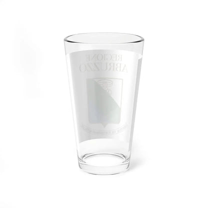 Flag of Abruzzo Variant (Italy) Pint Glass 16oz - Go Mug Yourself