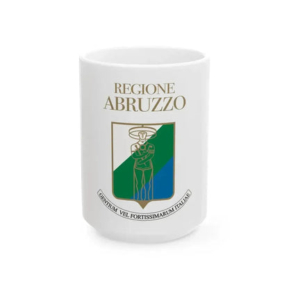Flag of Abruzzo Variant (Italy) White Coffee Mug 15oz - Go Mug Yourself