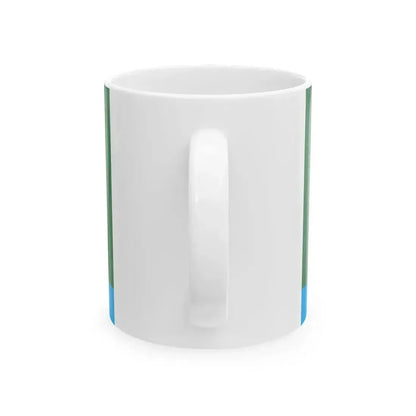 Flag of Abzelilovsky rayon version (Russia) White Coffee Mug - Go Mug Yourself