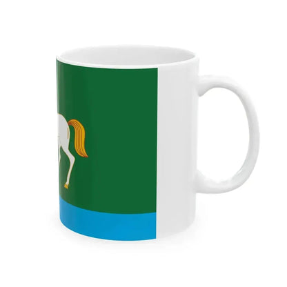 Flag of Abzelilovsky rayon version (Russia) White Coffee Mug - Go Mug Yourself