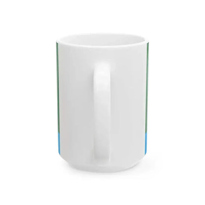 Flag of Abzelilovsky rayon version (Russia) White Coffee Mug - Go Mug Yourself