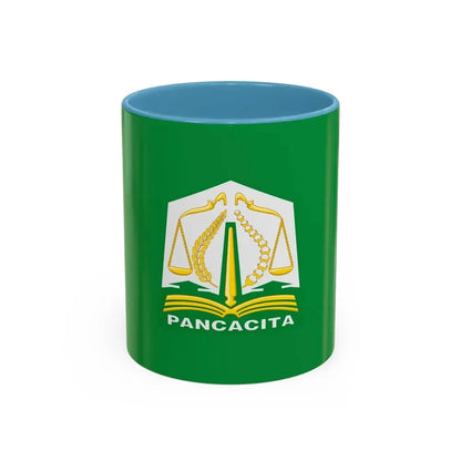 Flag of Aceh Indonesia - Accent Coffee Mug 11oz Light Blue - Go Mug Yourself