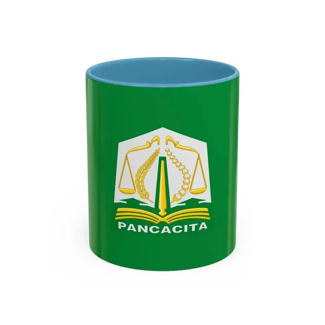 Flag of Aceh Indonesia - Accent Coffee Mug 11oz Light Blue - Go Mug Yourself