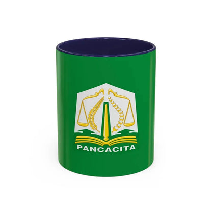 Flag of Aceh Indonesia - Accent Coffee Mug 11oz Navy - Go Mug Yourself