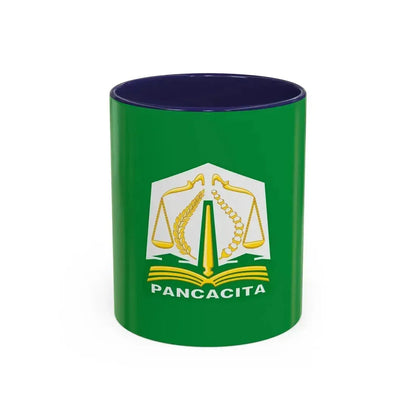 Flag of Aceh Indonesia - Accent Coffee Mug 11oz Navy - Go Mug Yourself
