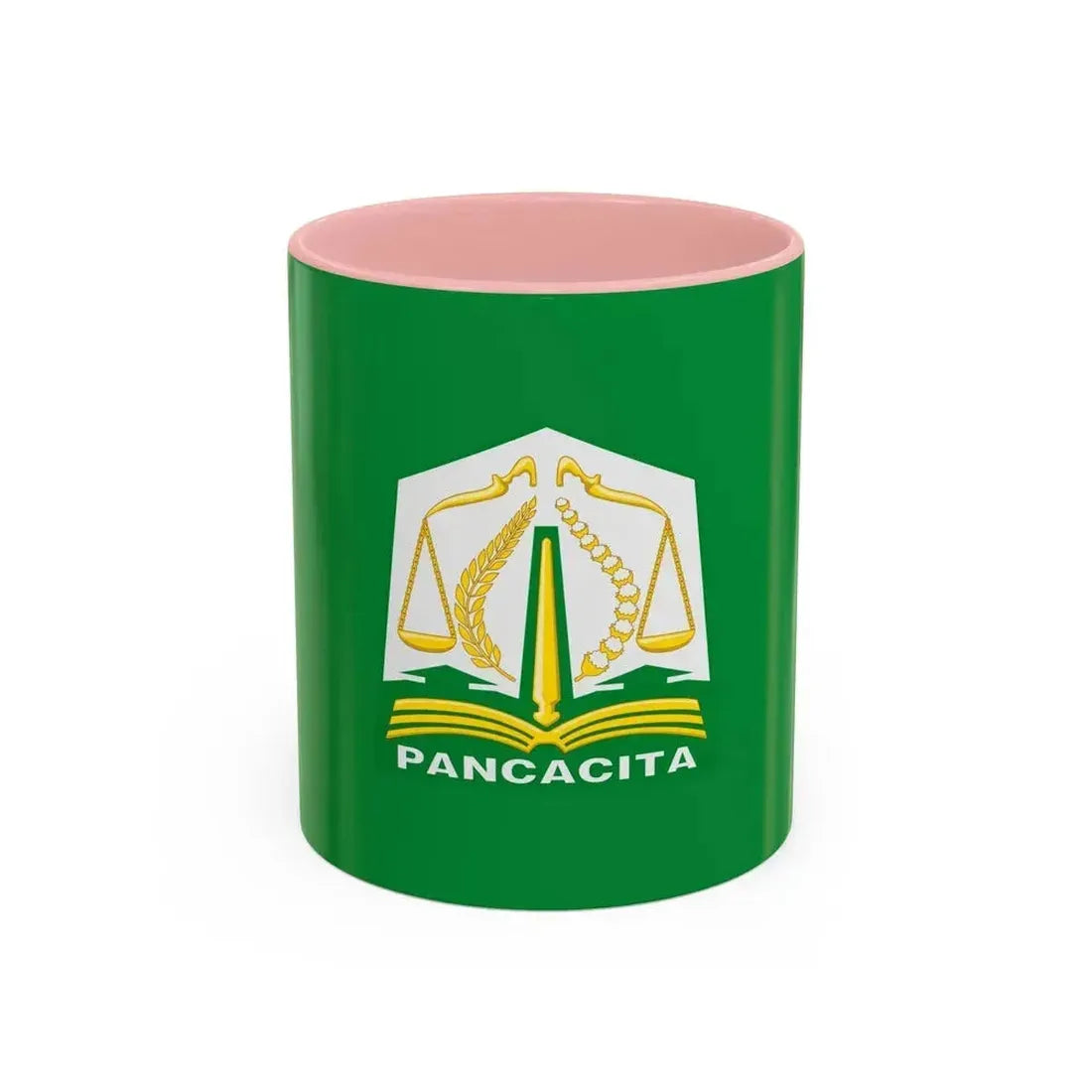 Flag of Aceh Indonesia - Accent Coffee Mug 11oz Pink - Go Mug Yourself