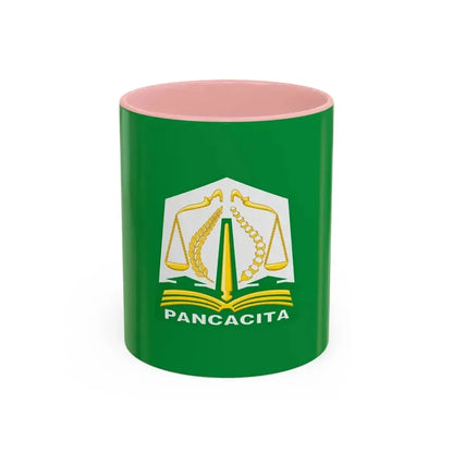 Flag of Aceh Indonesia - Accent Coffee Mug 11oz Pink - Go Mug Yourself