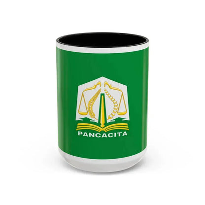 Flag of Aceh Indonesia - Accent Coffee Mug 15oz Black - Go Mug Yourself