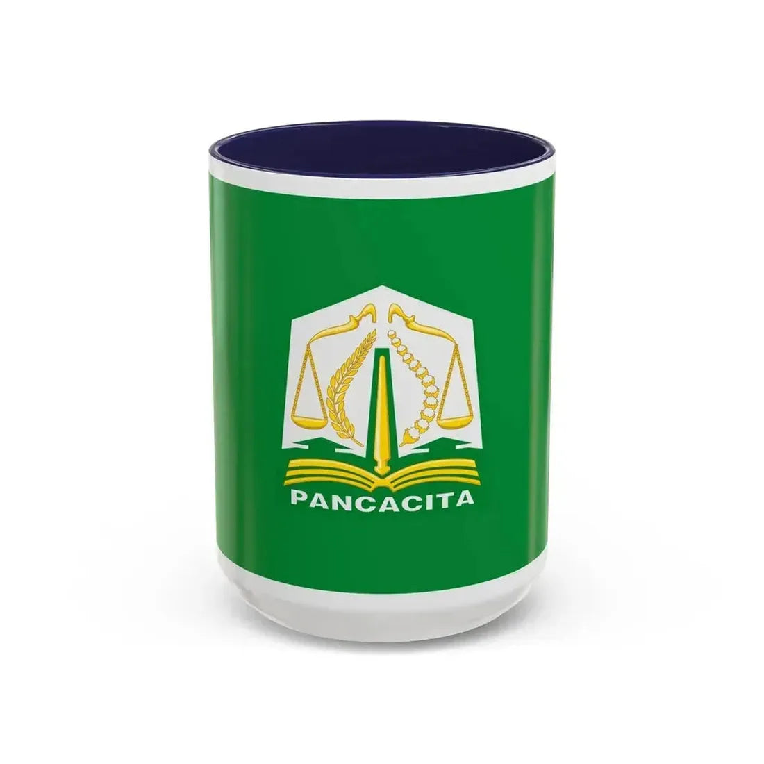 Flag of Aceh Indonesia - Accent Coffee Mug 15oz Navy - Go Mug Yourself