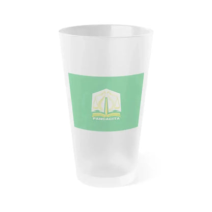Flag of Aceh Indonesia - Frosted Pint Glass 16oz 16oz Frosted - Go Mug Yourself