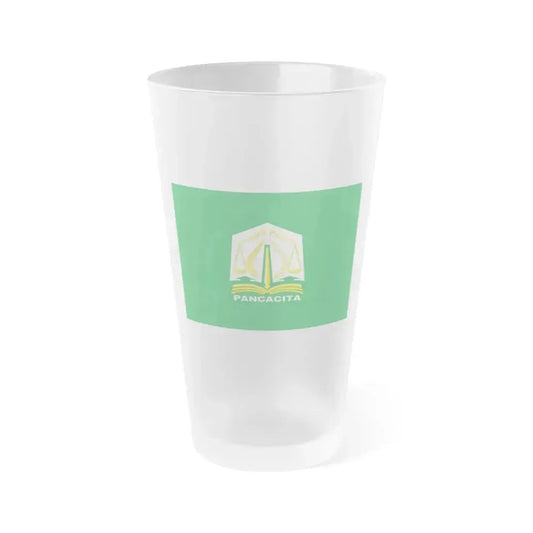 Flag of Aceh Indonesia - Frosted Pint Glass 16oz 16oz Frosted - Go Mug Yourself