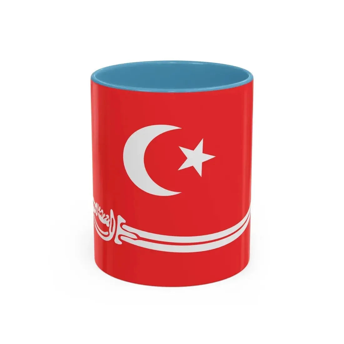Flag of Aceh Sultanate Malaysia - Accent Coffee Mug 11oz Light Blue - Go Mug Yourself
