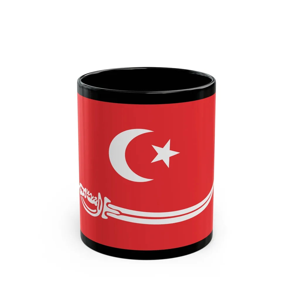 Flag of Aceh Sultanate Malaysia - Black Coffee Mug-11oz-Go Mug Yourself