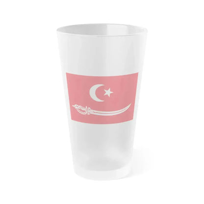 Flag of Aceh Sultanate Malaysia - Frosted Pint Glass 16oz 16oz Frosted - Go Mug Yourself