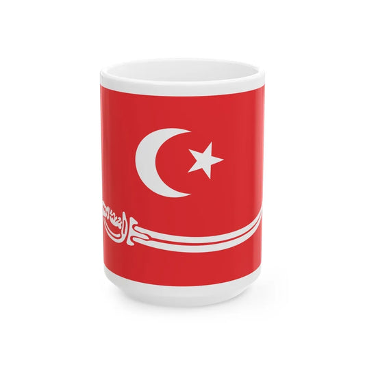 Flag of Aceh Sultanate Malaysia - White Coffee Mug-15oz-Go Mug Yourself