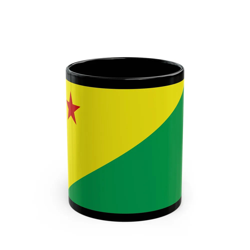 Flag of Acre Brazil - Black Coffee Mug-11oz-Go Mug Yourself