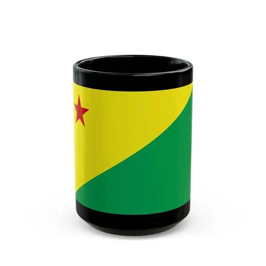 Flag of Acre Brazil - Black Coffee Mug 15oz - Go Mug Yourself