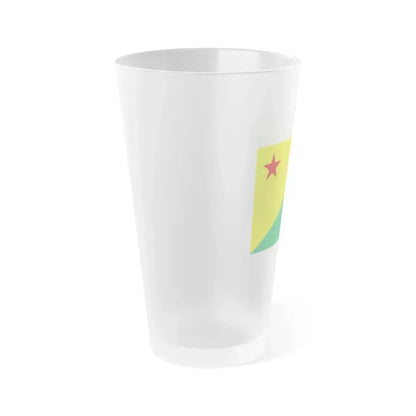 Flag of Acre Brazil - Frosted Pint Glass 16oz - Go Mug Yourself