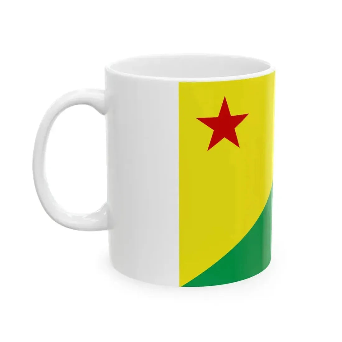 Flag of Acre Brazil - White Coffee Mug - Go Mug Yourself