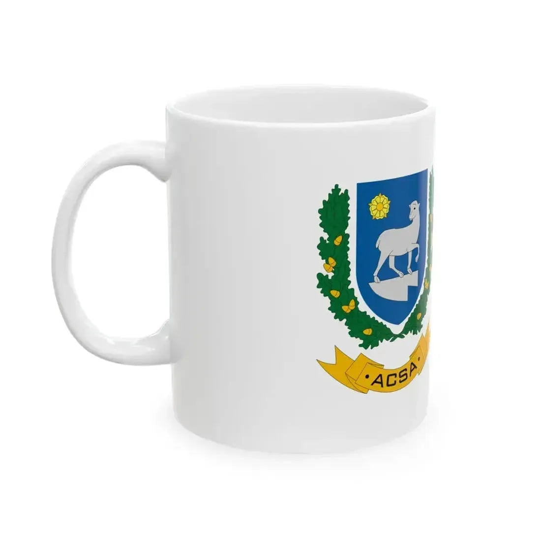 Flag of Acsa (Hungary) White Coffee Mug - Go Mug Yourself