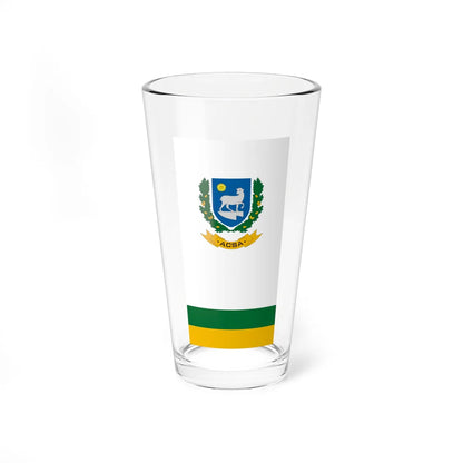 Flag of Acsa vertical (Hungary) Pint Glass 16oz 16oz - Go Mug Yourself